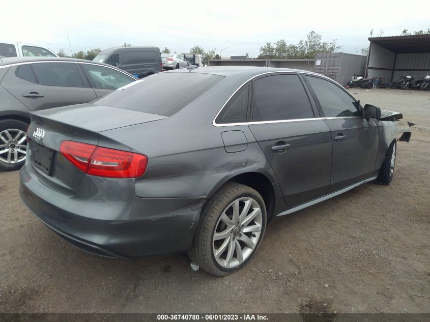 2014 AUDI A4 PREMIUM - WAUAFAFL5EN029639