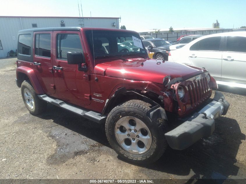 2013 JEEP WRANGLER UNLIMITED SAHARA - 1C4BJWEG0DL544758