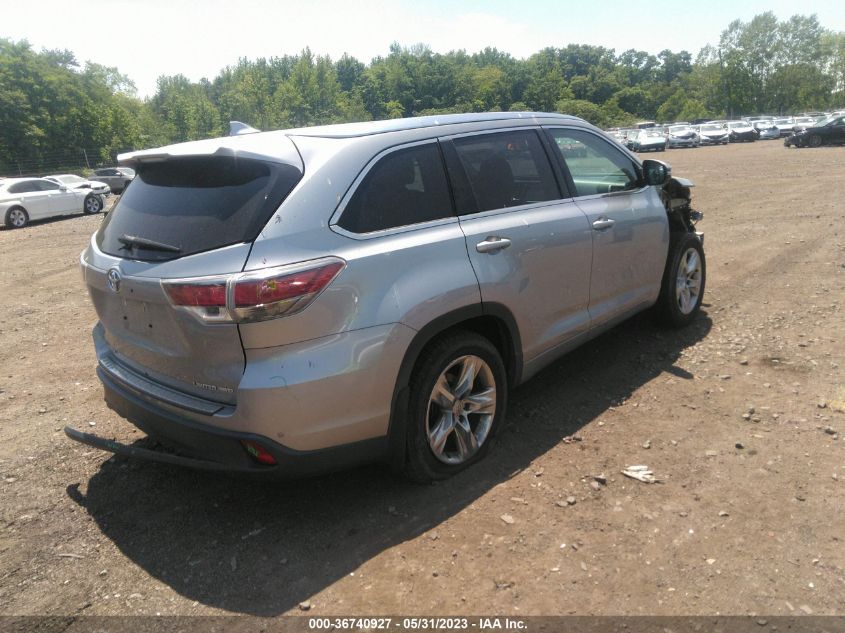 2015 TOYOTA HIGHLANDER LIMITED - 5TDDKRFH4FS157923