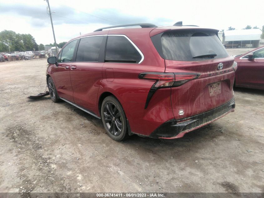 2022 TOYOTA SIENNA XSE - 5TDDRKEC0NS113120