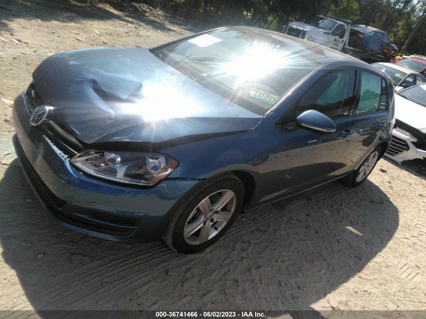 2017 VOLKSWAGEN GOLF S - 3VW217AUXHM072684