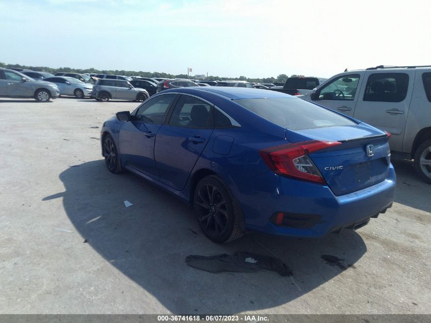 2019 HONDA CIVIC SEDAN SPORT - 19XFC2F86KE032777