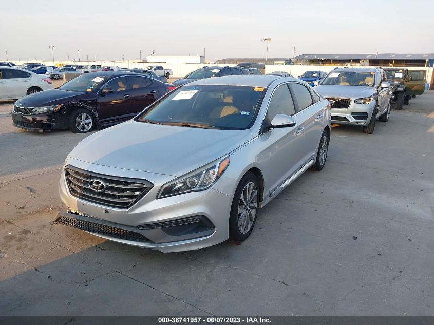 2015 HYUNDAI SONATA 2.4L SPORT - 5NPE34AF2FH047095