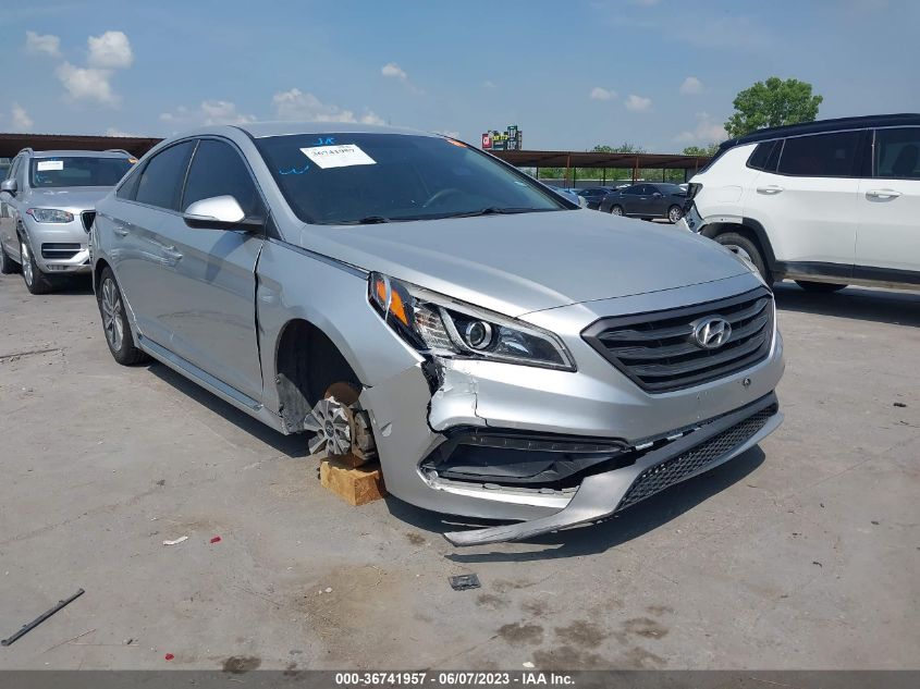 2015 HYUNDAI SONATA 2.4L SPORT - 5NPE34AF2FH047095