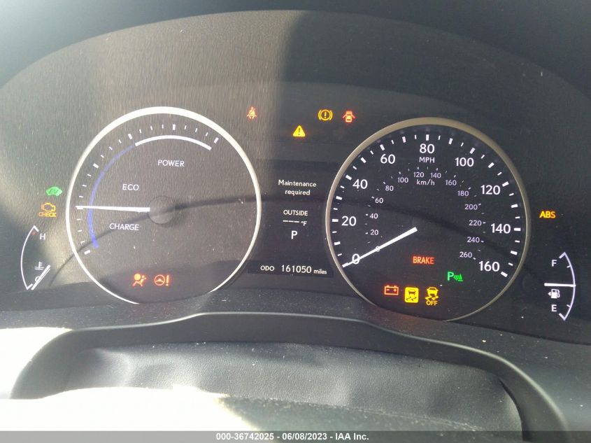 2013 LEXUS ES 300H HYBRID JTHBW1GG6D2003641