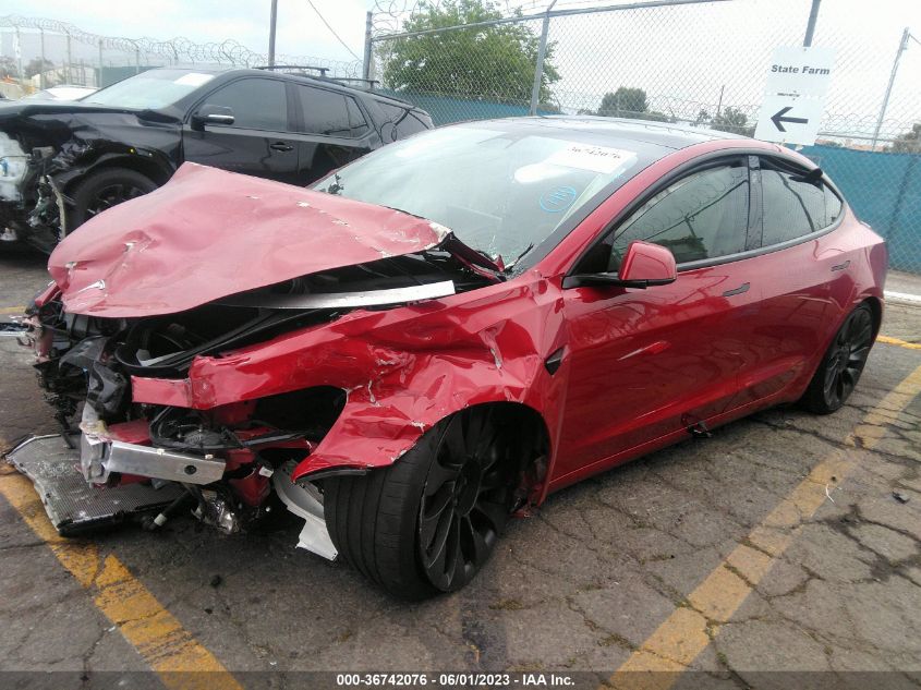 2021 TESLA MODEL 3 PERFORMANCE - 5YJ3E1EC8MF875048