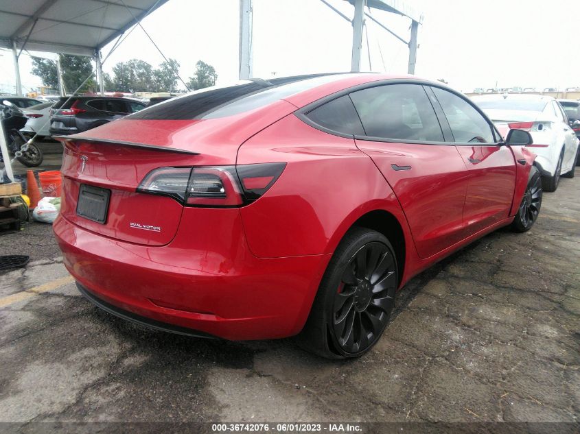 2021 TESLA MODEL 3 PERFORMANCE - 5YJ3E1EC8MF875048