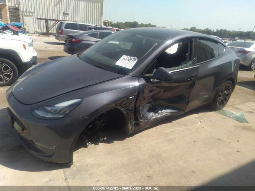2022 TESLA MODEL Y LONG RANGE - 7SAYGDEE8NF437864