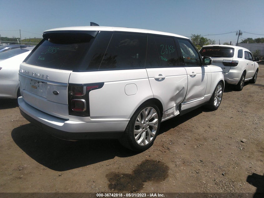 VIN SALGS2SVXKA544105 2019 LAND ROVER RANGE ROVER HSE