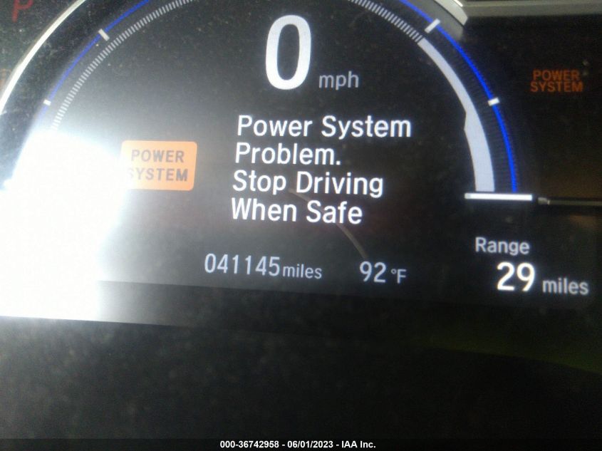 2018 HONDA CLARITY PLUG-IN HYBRID JHMZC5F1XJC023733
