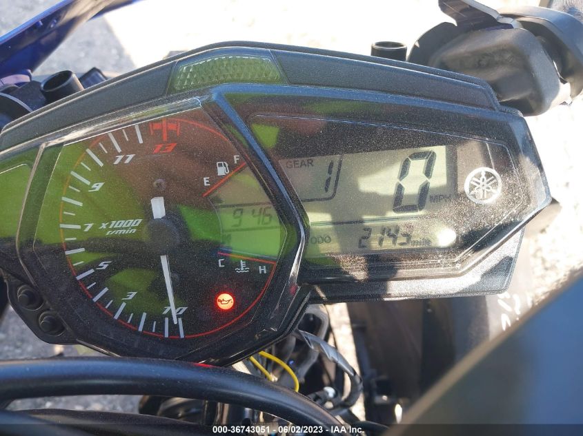 2015 YAMAHA YZFR3 MH3RH06Y5FK001463