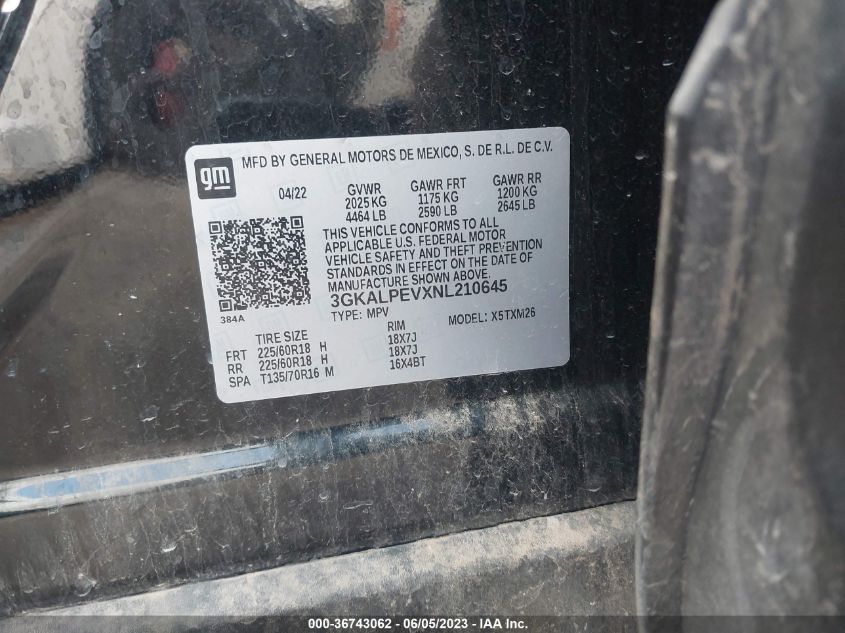 2022 GMC TERRAIN SLT - 3GKALPEVXNL210645