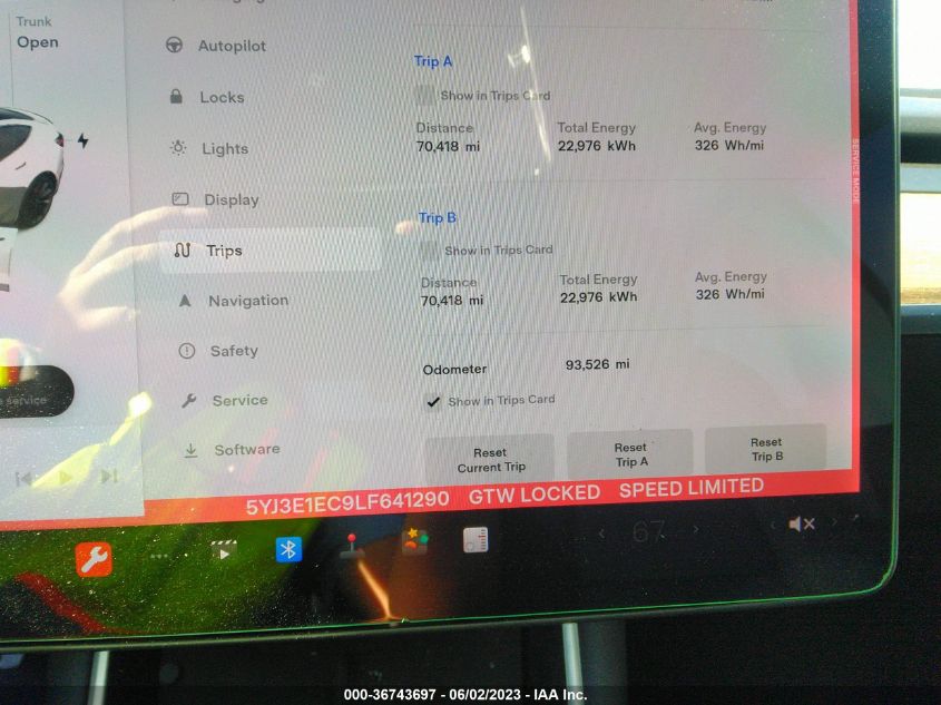 2020 TESLA MODEL 3 PERFORMANCE - 5YJ3E1EC9LF641290