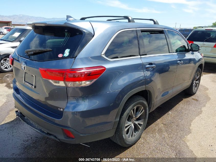 2019 TOYOTA HIGHLANDER LE - 5TDZZRFH0KS298130