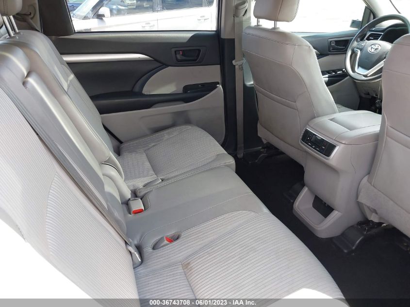 2019 TOYOTA HIGHLANDER LE - 5TDZZRFH0KS298130