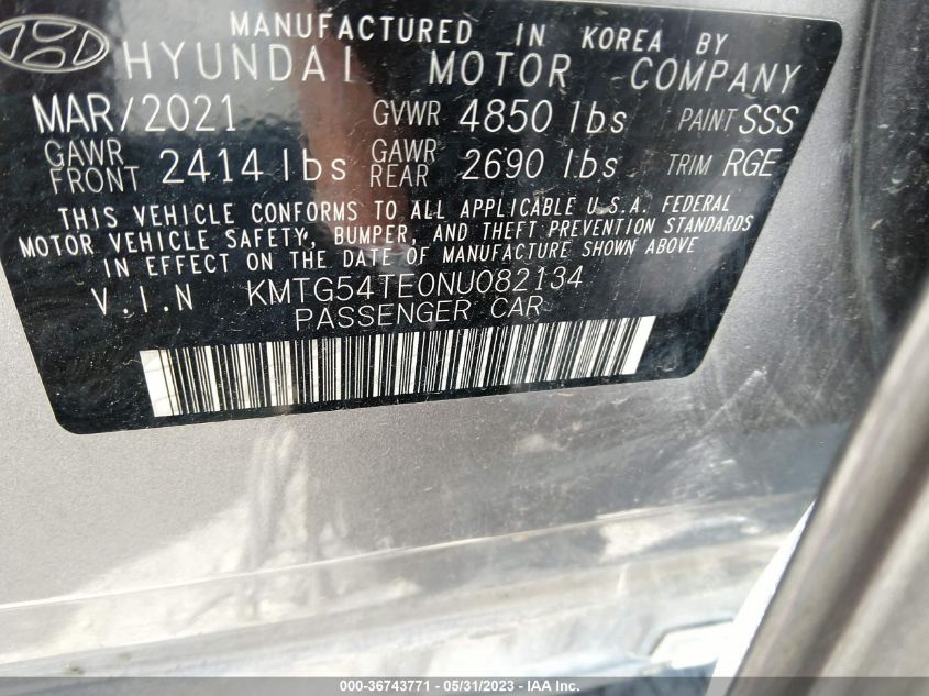 2022 GENESIS G70 3.3T - KMTG54TE0NU082134
