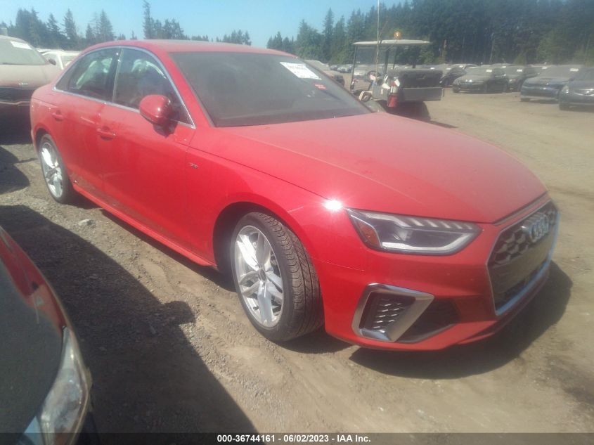 2023 AUDI A4 SEDAN S LINE PREMIUM PLUS - WAUEAAF46PN006379