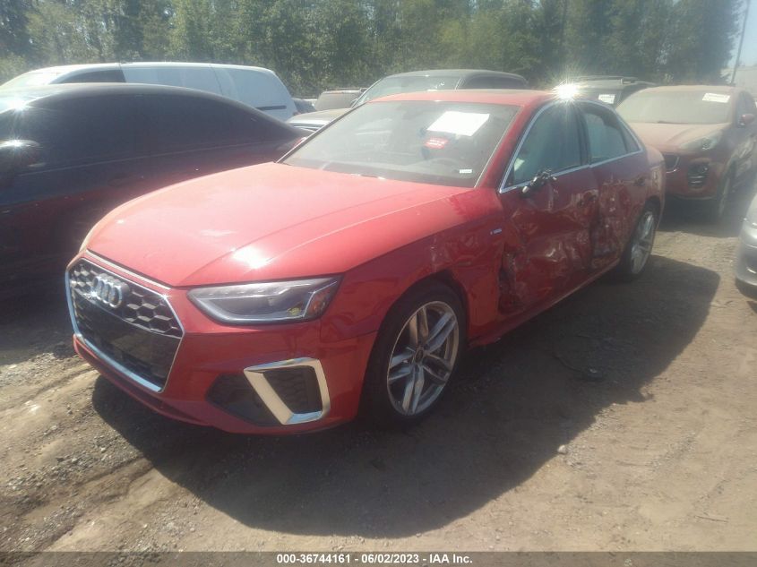 2023 AUDI A4 SEDAN S LINE PREMIUM PLUS - WAUEAAF46PN006379