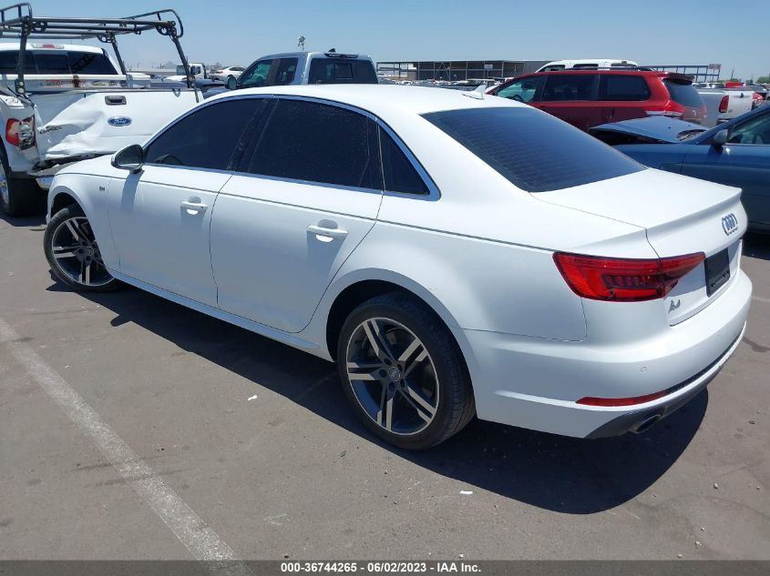 2017 AUDI A4 PREMIUM PLUS - WAULNAF43HN009544