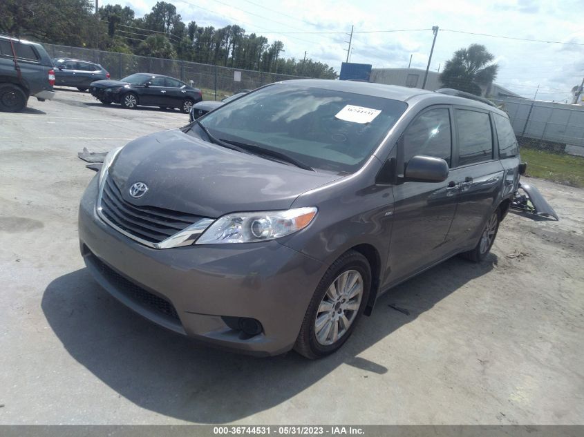 2017 TOYOTA SIENNA LE - 5TDJZ3DC9HS185335