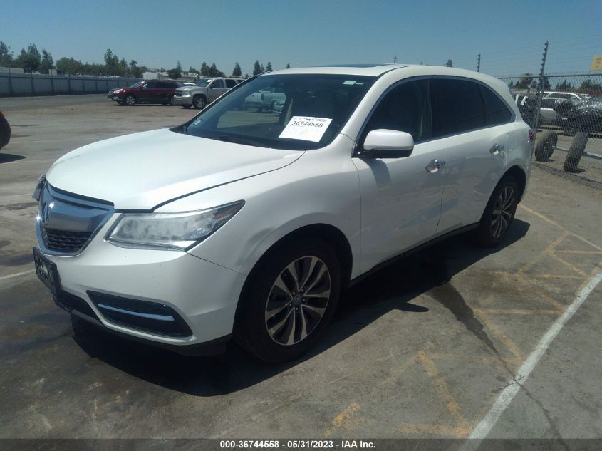 2016 ACURA MDX W/TECH/W/TECH - 5FRYD4H49GB018402