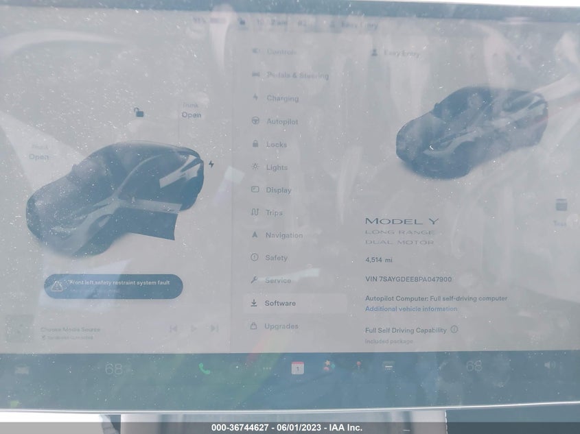 VIN 7SAYGDEE8PA047900 2023 TESLA MODEL Y LONG RANGE