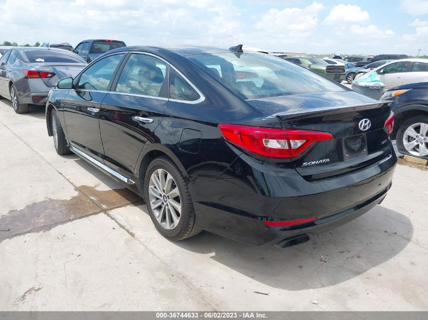 2015 HYUNDAI SONATA 2.4L SPORT - 5NPE34AF1FH048237