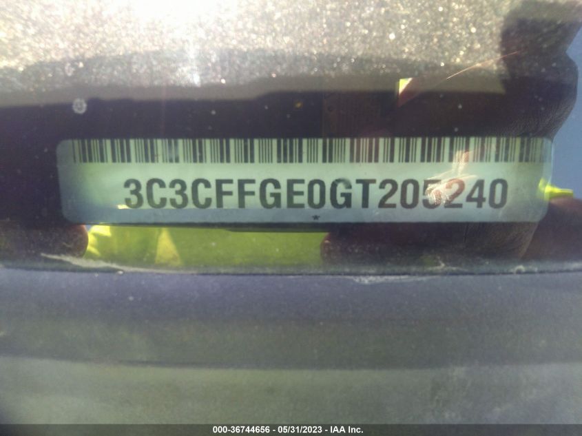 2016 FIAT 500E - 3C3CFFGE0GT205240