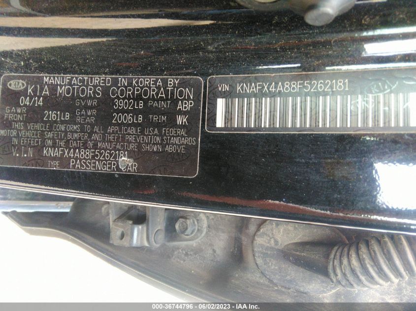 2015 KIA FORTE EX - KNAFX4A88F5262181