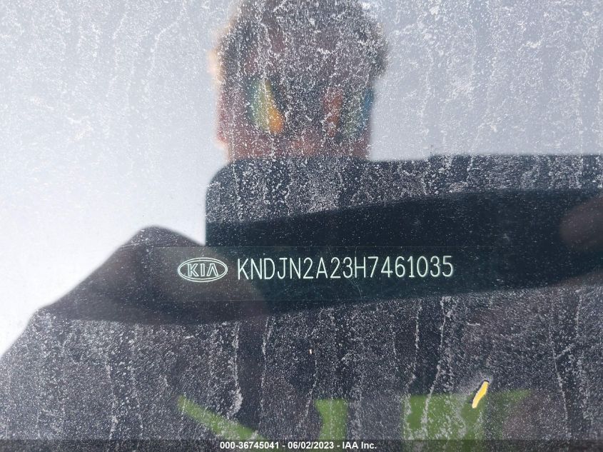2017 KIA SOUL BASE - KNDJN2A23H7461035