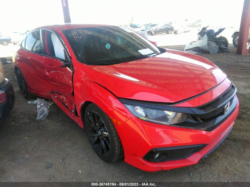 2019 HONDA CIVIC SEDAN SPORT - 2HGFC2F87KH501445