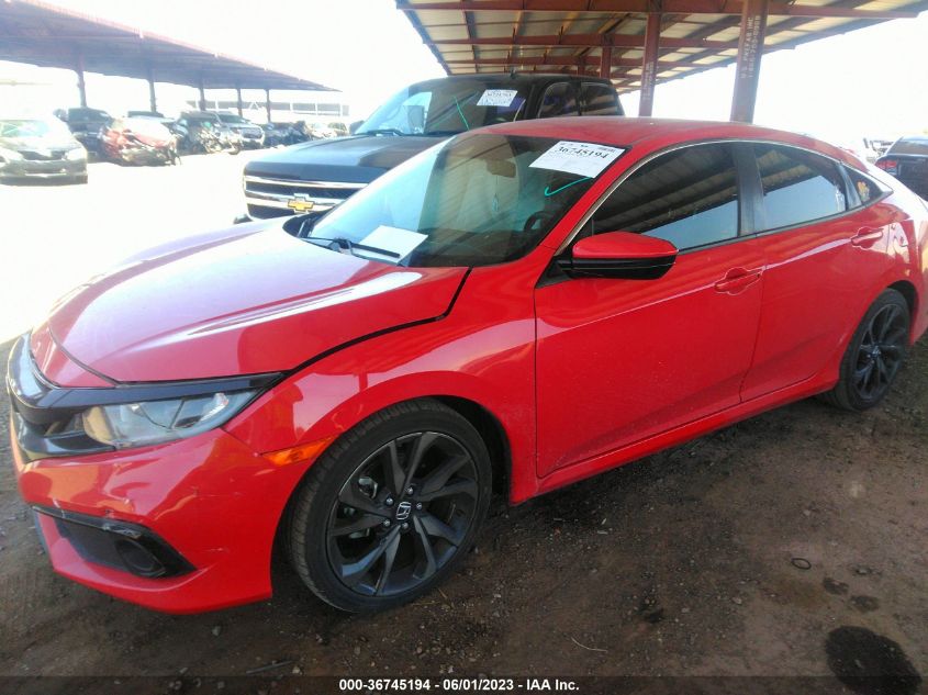 2019 HONDA CIVIC SEDAN SPORT - 2HGFC2F87KH501445