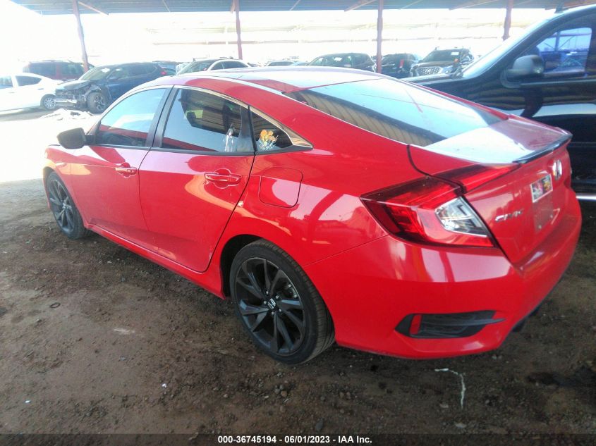 2019 HONDA CIVIC SEDAN SPORT - 2HGFC2F87KH501445