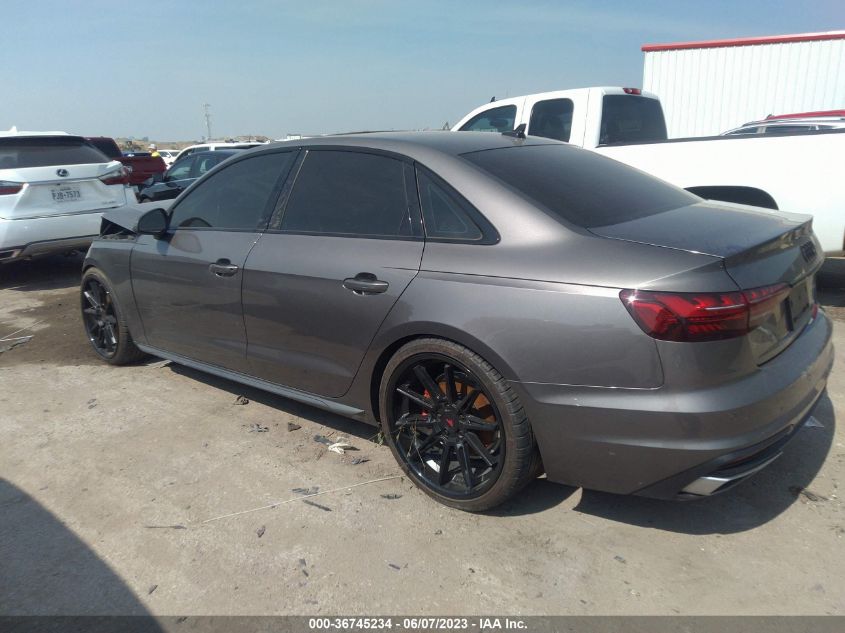 2022 AUDI A4 SEDAN PREMIUM PLUS - WAUBBAF45NN011361