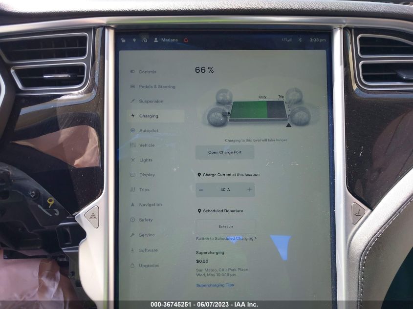 2015 TESLA MODEL S 85D/70D/90D/P90D - 5YJSA1E29FF101800