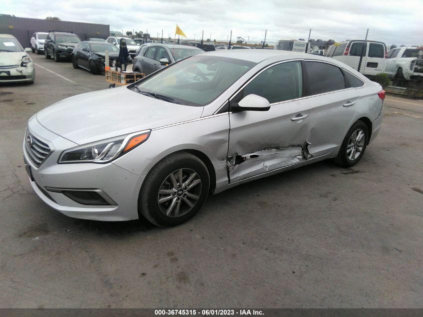 2017 HYUNDAI SONATA 2.4L - 5NPE24AF6HH532541