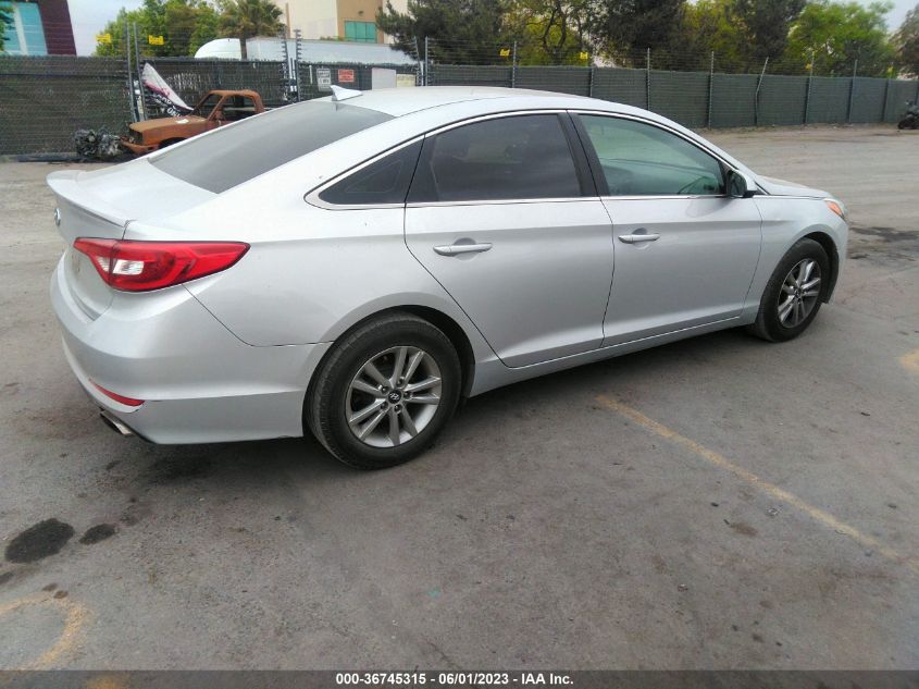 2017 HYUNDAI SONATA 2.4L - 5NPE24AF6HH532541