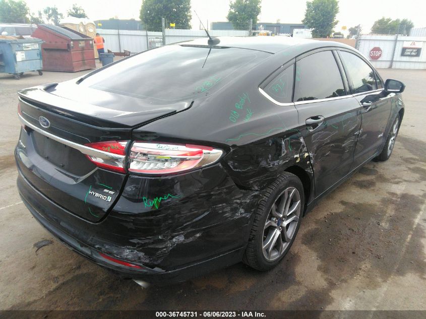 2017 FORD FUSION HYBRID SE - 3FA6P0LU0HR149580