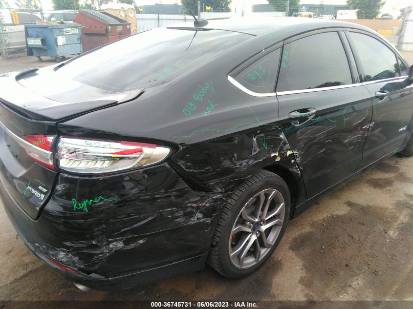 2017 FORD FUSION HYBRID SE - 3FA6P0LU0HR149580