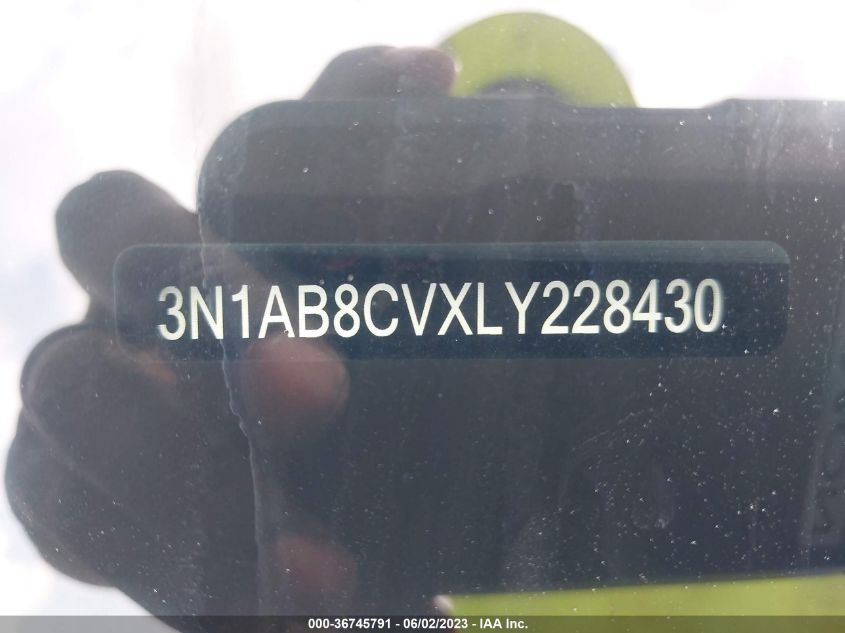 2020 NISSAN SENTRA SV - 3N1AB8CVXLY228430