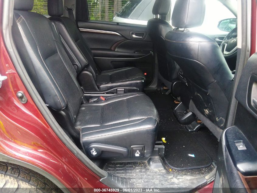 2015 TOYOTA HIGHLANDER LIMITED - 5TDDKRFH4FS219630