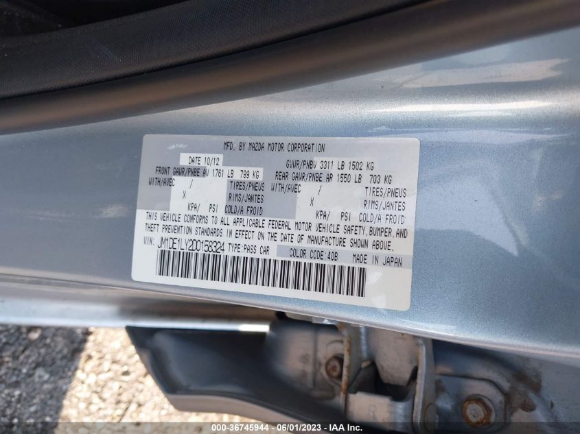 2013 MAZDA MAZDA2 TOURING - JM1DE1LY2D0158324