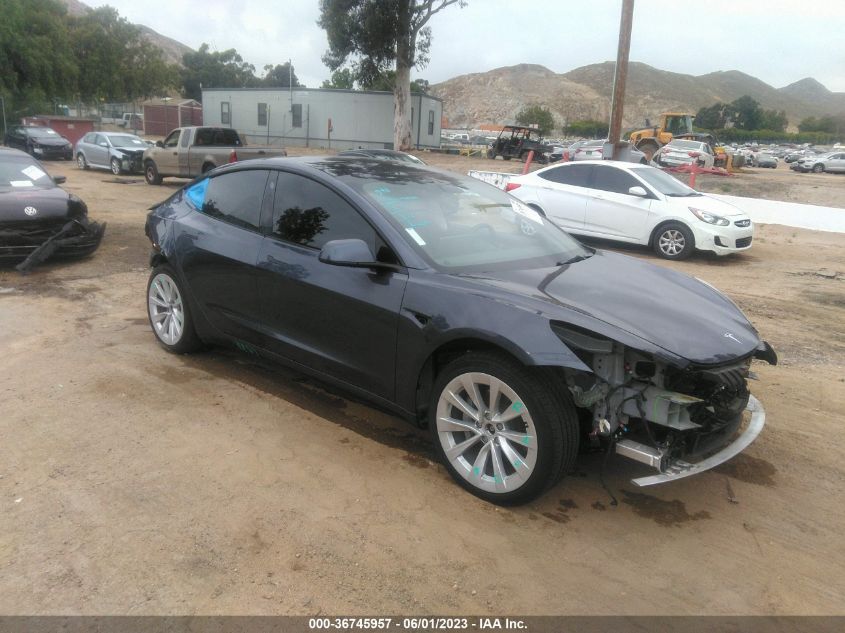 2022 TESLA MODEL 3 LONG RANGE - 5YJ3E1EB0NF195024