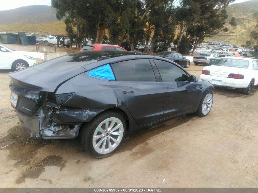 2022 TESLA MODEL 3 LONG RANGE - 5YJ3E1EB0NF195024