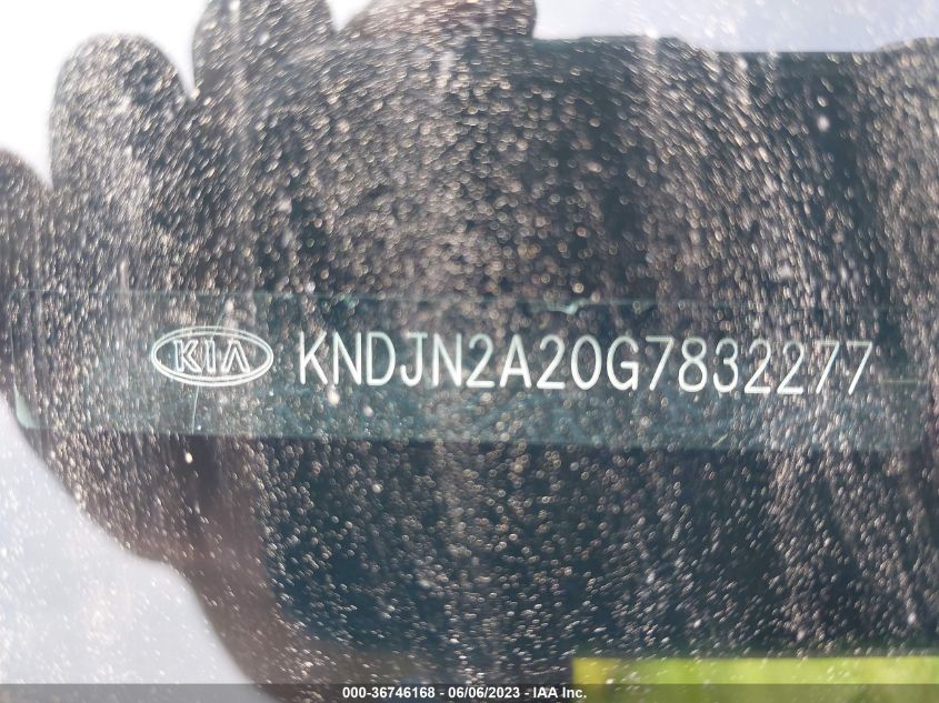 2016 KIA SOUL BASE - KNDJN2A20G7832277