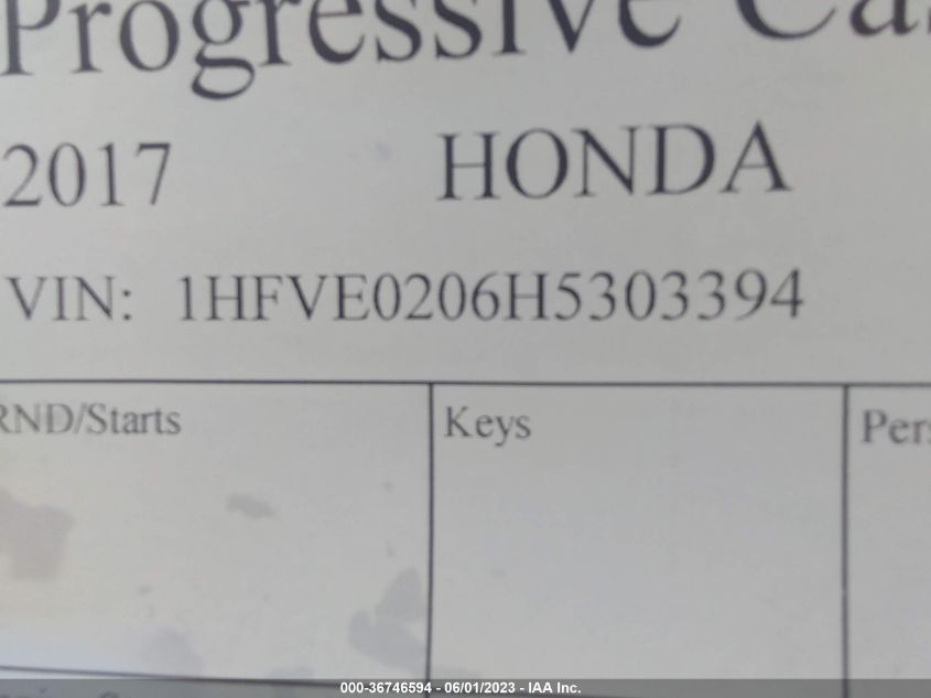 2017 HONDA SXS700 M4 - 1HFVE0206H5303394