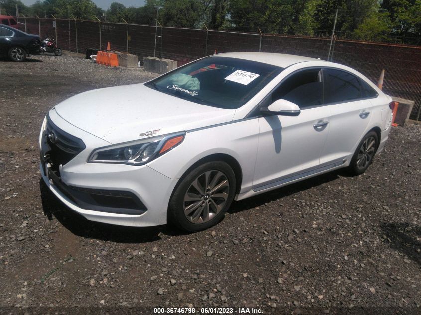 2015 HYUNDAI SONATA 2.4L SPORT - 5NPE34AF7FH096082