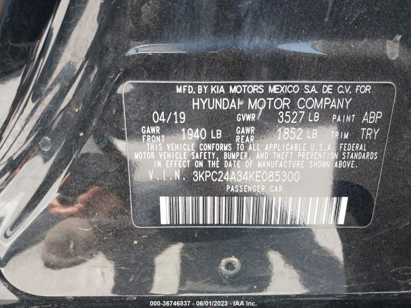 2019 HYUNDAI ACCENT SE - 3KPC24A34KE085300