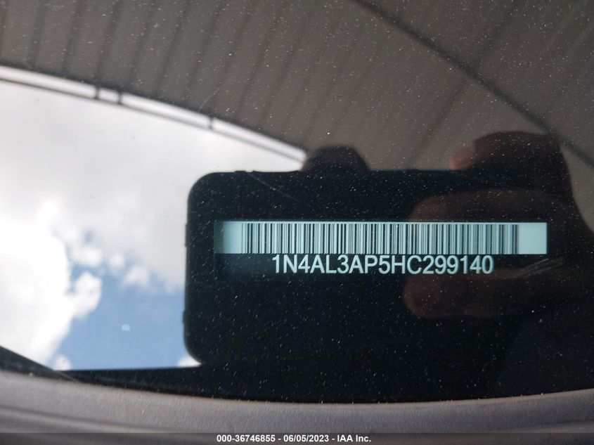 2017 NISSAN ALTIMA 2.5/S/SV/SL/SR - 1N4AL3AP5HC299140