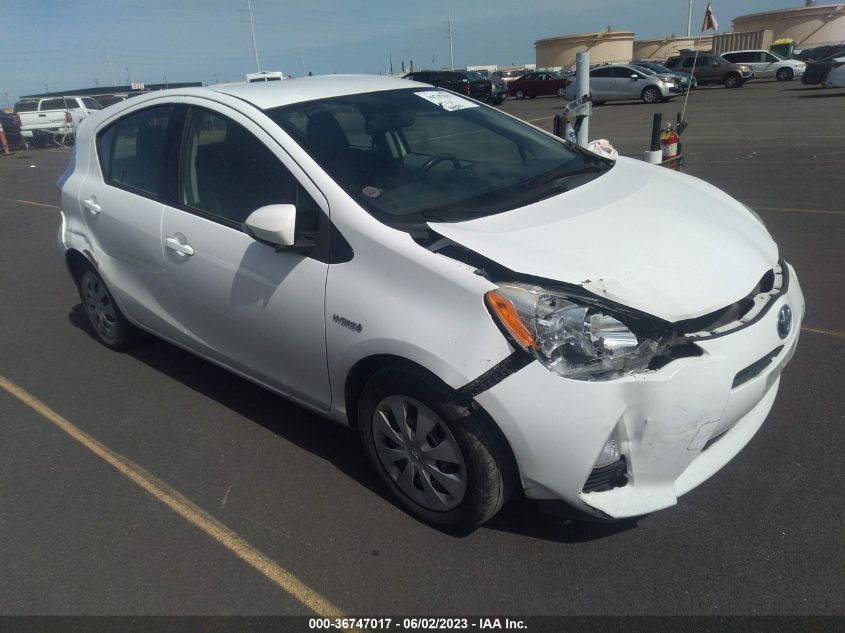 2013 TOYOTA PRIUS C ONE/TWO/THREE/FOUR - JTDKDTB39D1532689